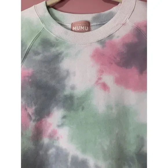 Show Me Your Mumu Scotty Tie Dye Crewneck Sweatshirt Size Medium